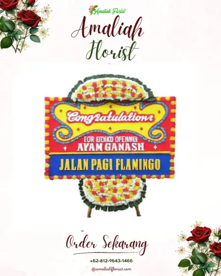 Sewa Papan Bunga Hotel Santika Premiere